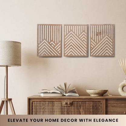 Wooden Palm Leaf Wall Hanging Decor