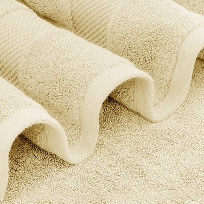 Luxury Beige Bath Towel Set of 8
