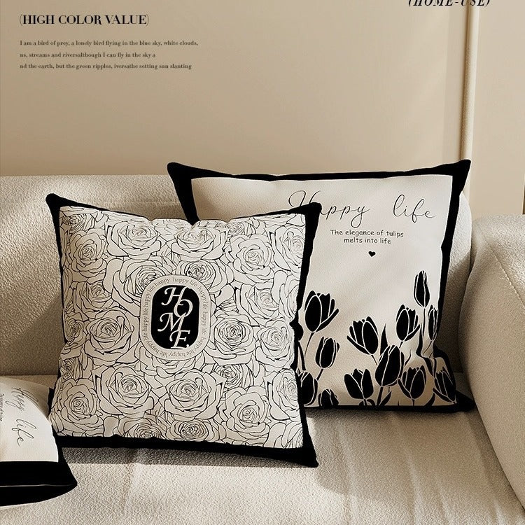 Short Velvet Pillow Case