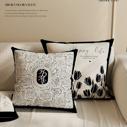 Short Velvet Pillow Case