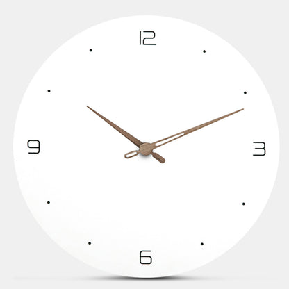 Nordic Style Wooden Wall Clock - Round Design
