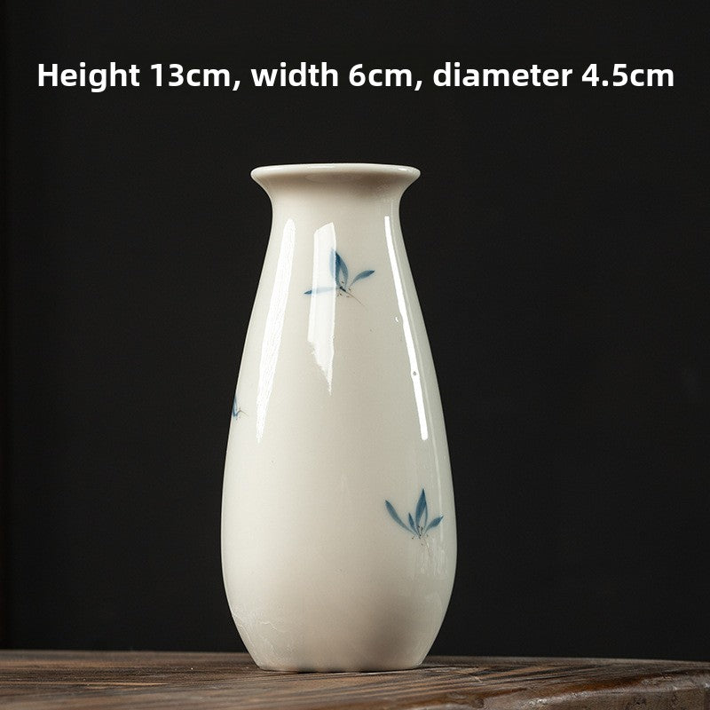 Butterfly Orchid Ceramic Vase