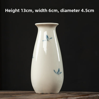Butterfly Orchid Ceramic Vase
