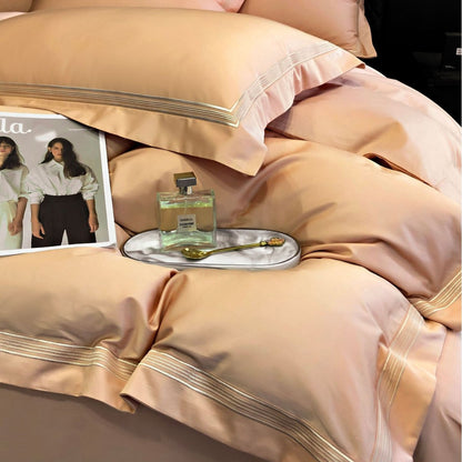 Pure Cotton Embroidered Four-Piece Bedding Set
