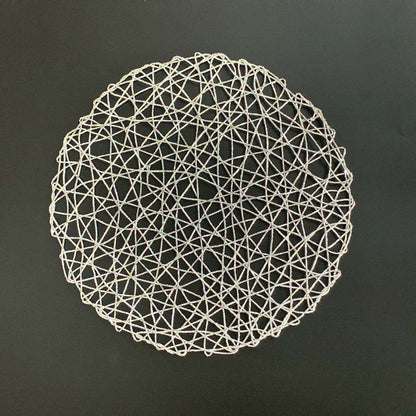Round Woven Metallic Foil Placemats (1pc)