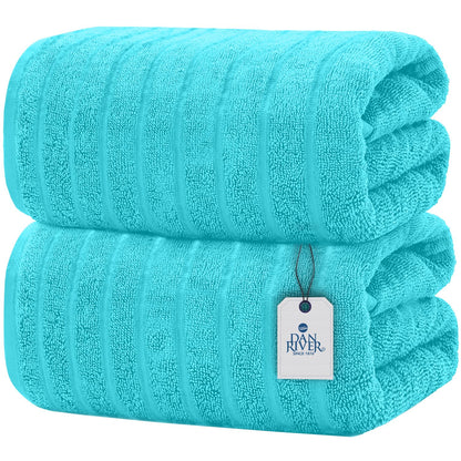 Luxury Jumbo Bath Sheets – Hunter Green, 550 GSM, 35”×70”, Set of 2