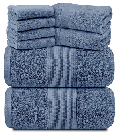 Resort Collection Luxury Bath Towel Set of 8
