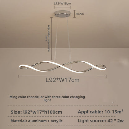 Modern LED Chandelier with Remote Control Dimming