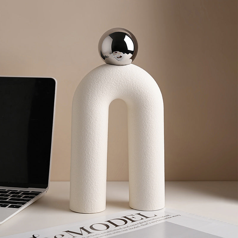 Modern Abstract Arch Ball Decor