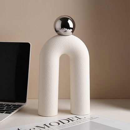 Modern Abstract Arch Ball Decor