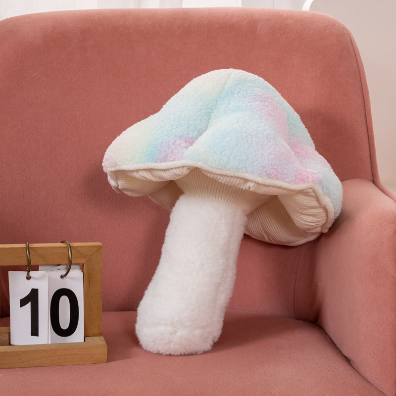 Cute Mushroom Plush Pillow for Kids Home Decor