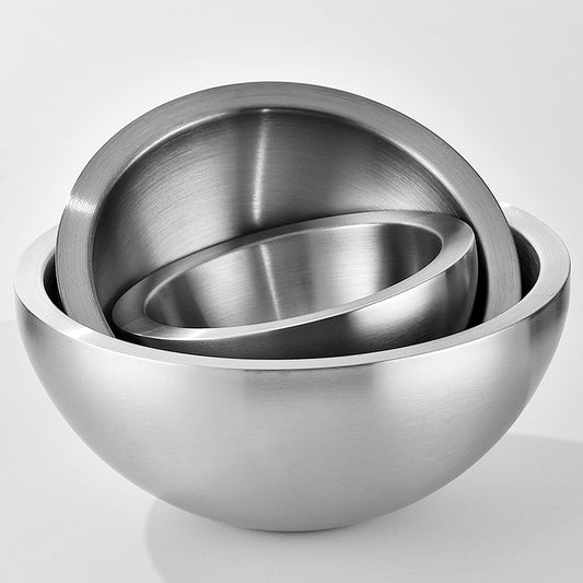 Stainless steel salad bowl