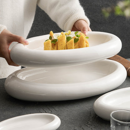 Ceramic Double Layer Insulated Serving Plate