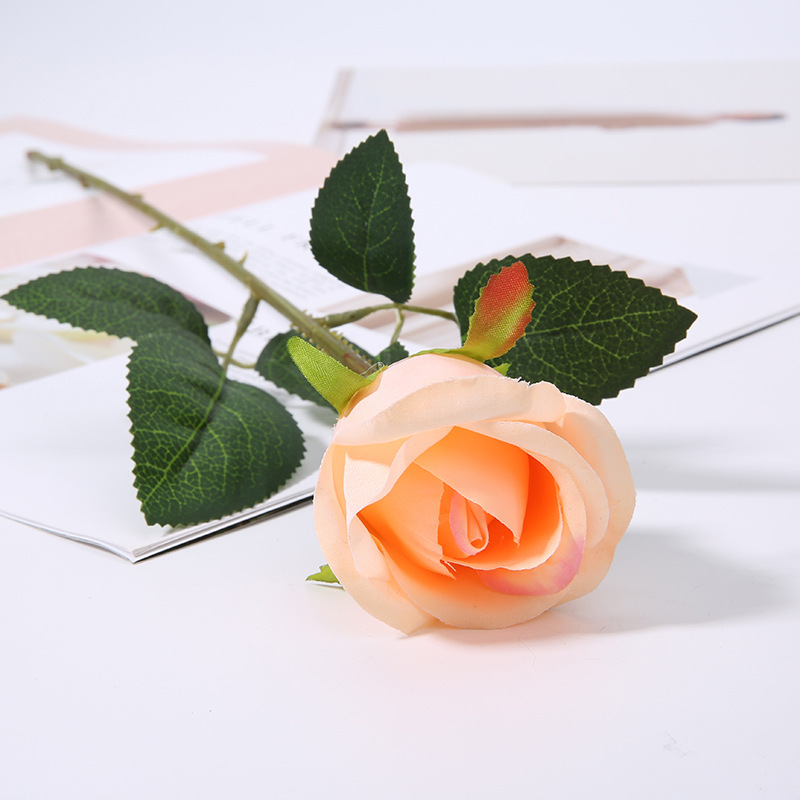 Flannel Rose Faux Flower Decor