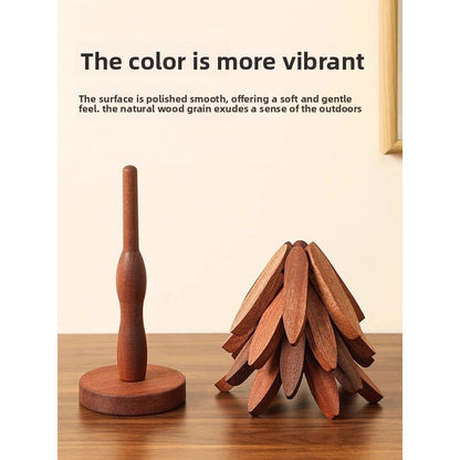 Household Solid Wood Heat Insulation Mat for Dining Table