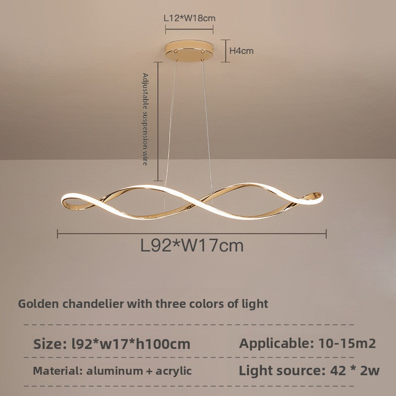 Modern LED Chandelier with Remote Control Dimming