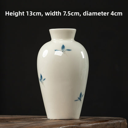 Butterfly Orchid Ceramic Vase