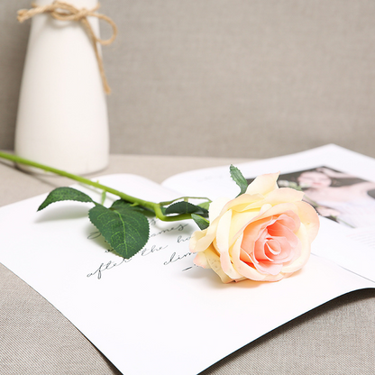 Flannel Rose Faux Flower Decor