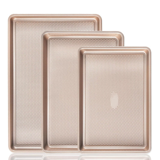 Three Golden Baking Pans