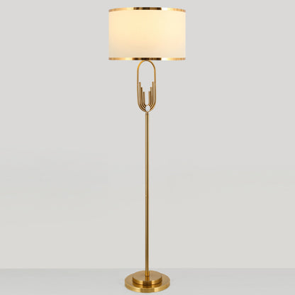 Modern Copper Floor Lamp with LED Lighting