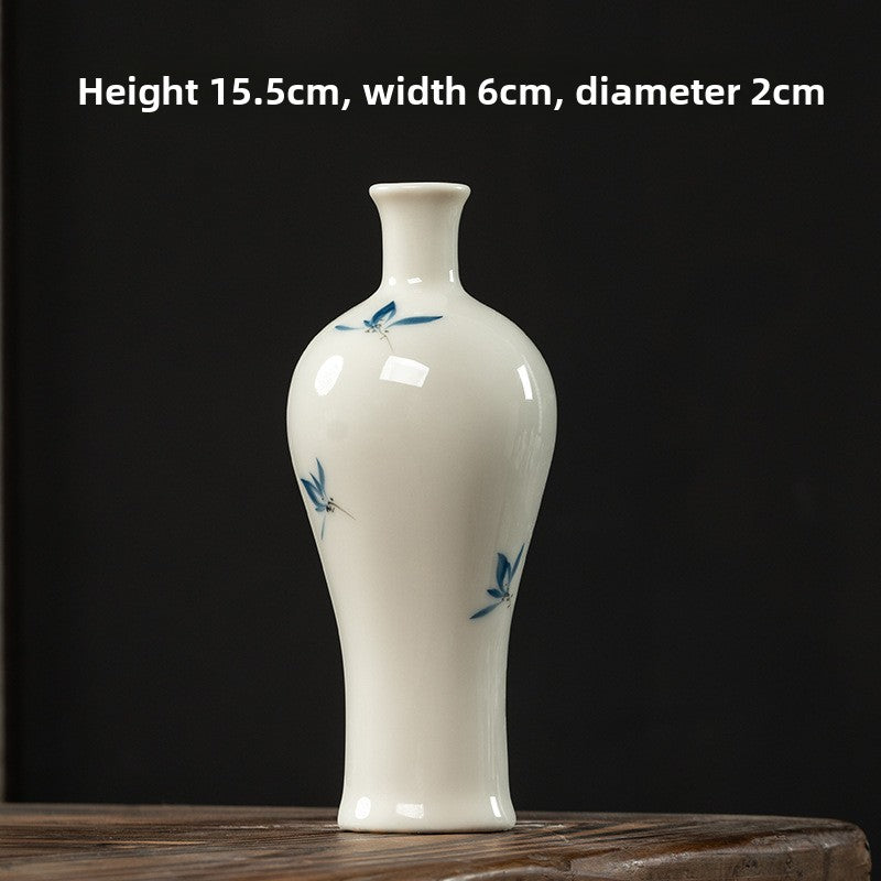 Butterfly Orchid Ceramic Vase