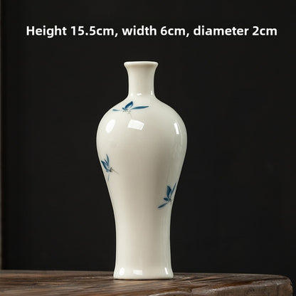 Butterfly Orchid Ceramic Vase