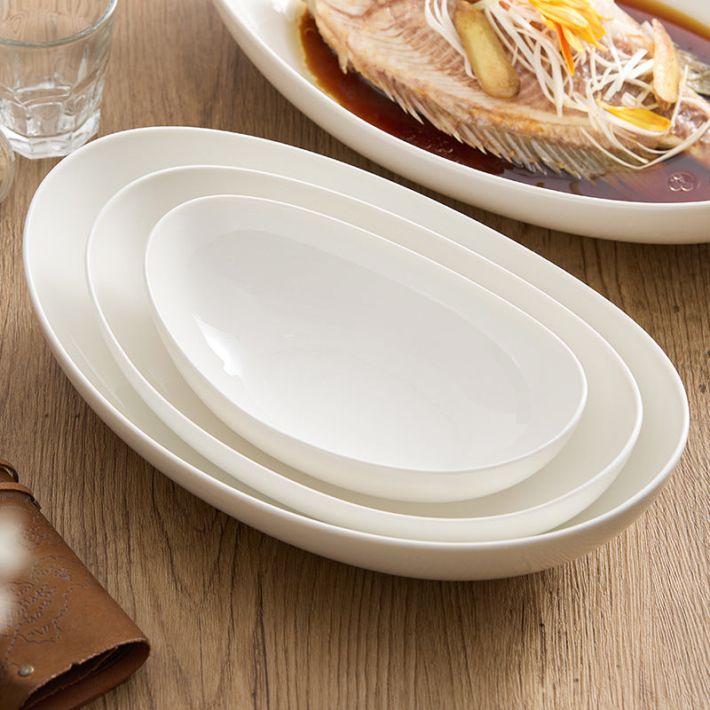 Oval Ceramic Serving Bowl
