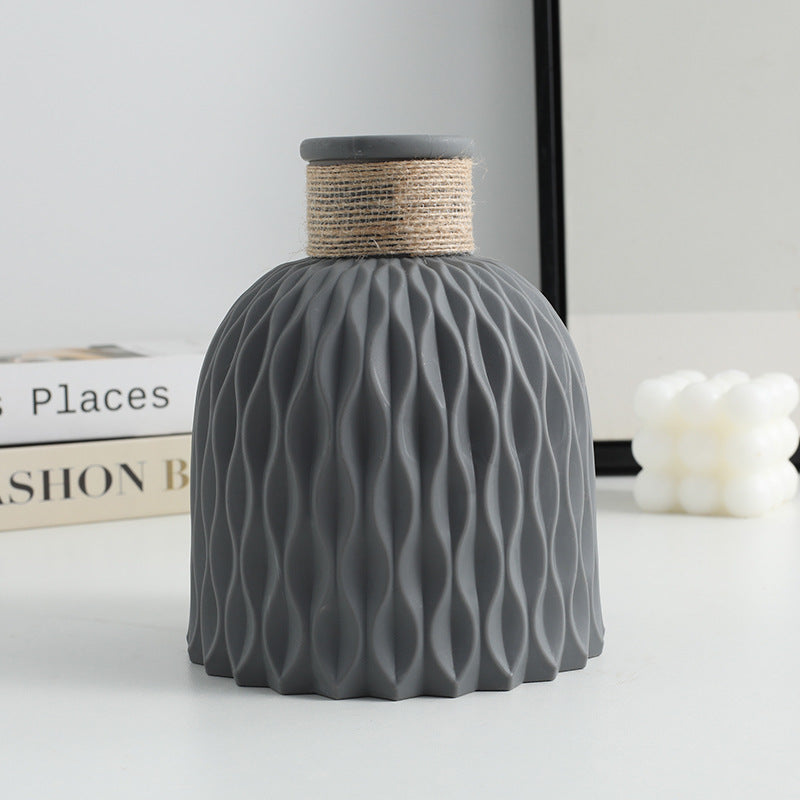 Plastic Origami Vase Desktop Decor