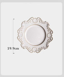 Creative Baroque European Tableware Set (Dinner Plates & Bowls)
