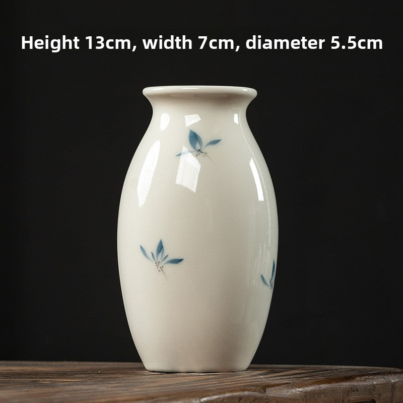 Butterfly Orchid Ceramic Vase