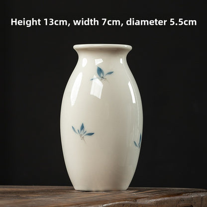 Butterfly Orchid Ceramic Vase