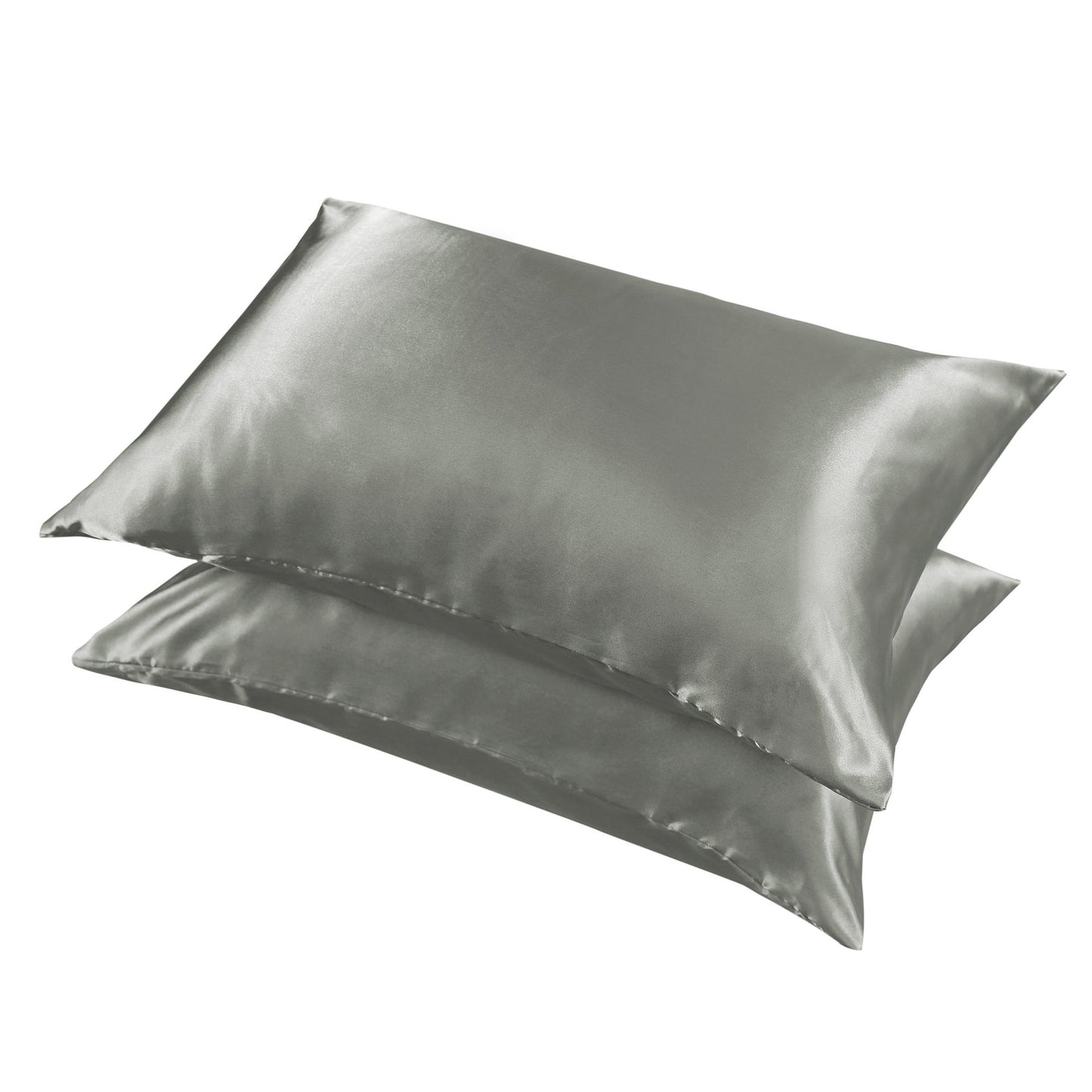 2 Pack Satin silk Pillowcase pillow case pillow cover queen