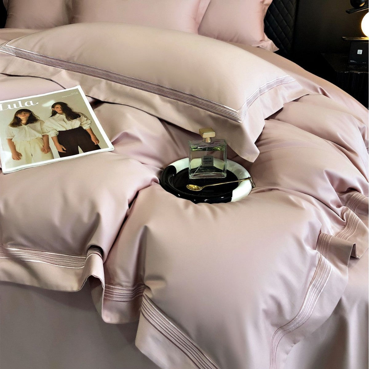 Pure Cotton Embroidered Four-Piece Bedding Set